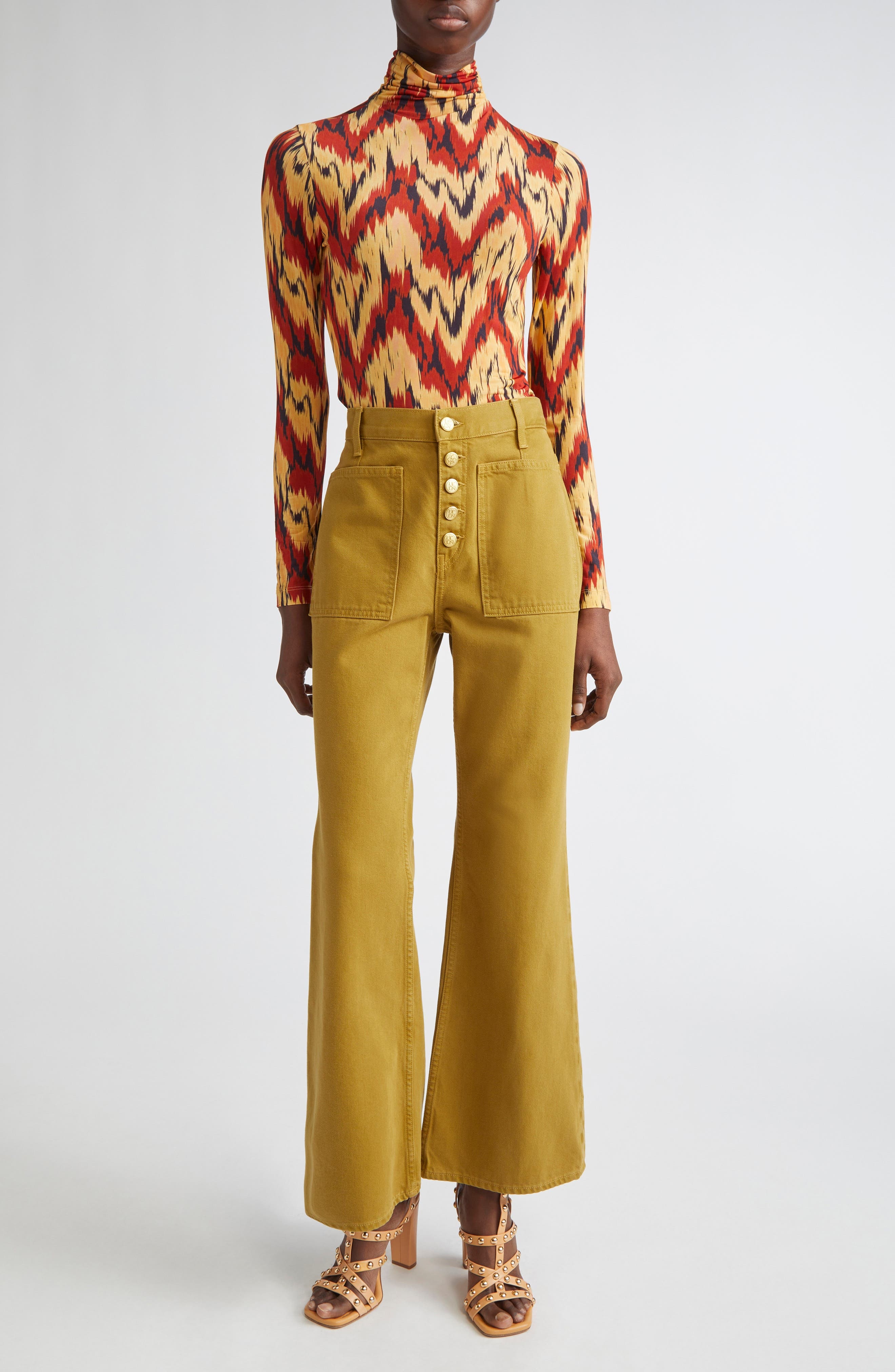 Ulla Johnson Aurelia Long Sleeve Turtleneck in Carnelian at Nordstrom - 2