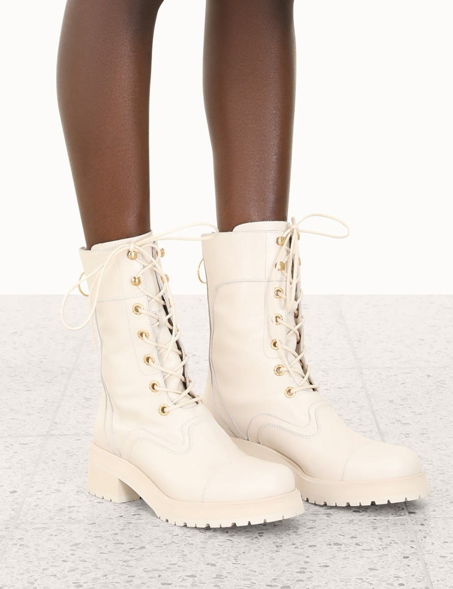 LACE UP COMBAT BOOT - 2