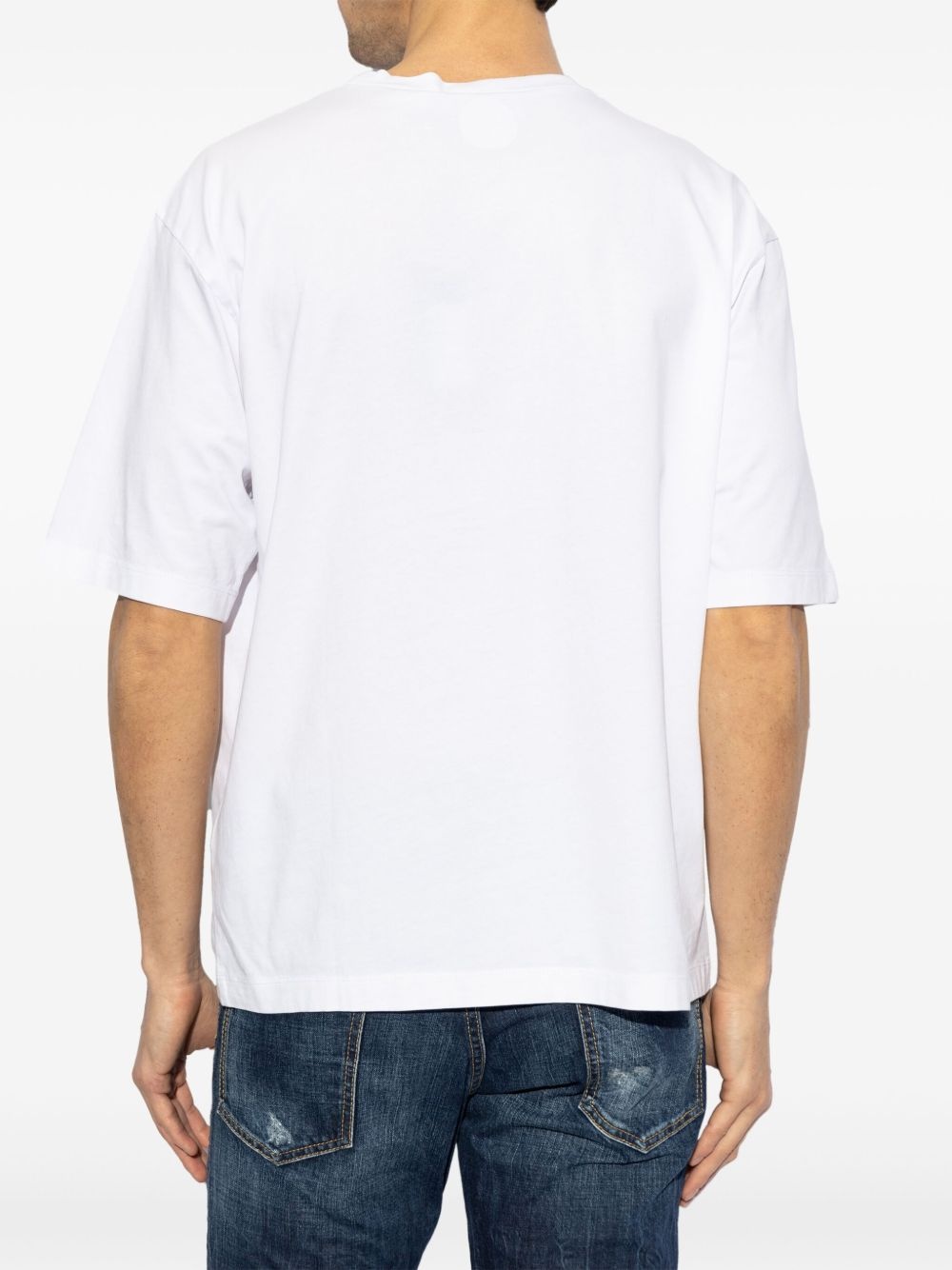 slogan-print cotton T-shirt - 4