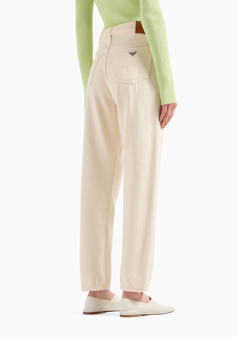 J04 Mid-rise straight-leg trousers in ASV worn-look organic cotton 3