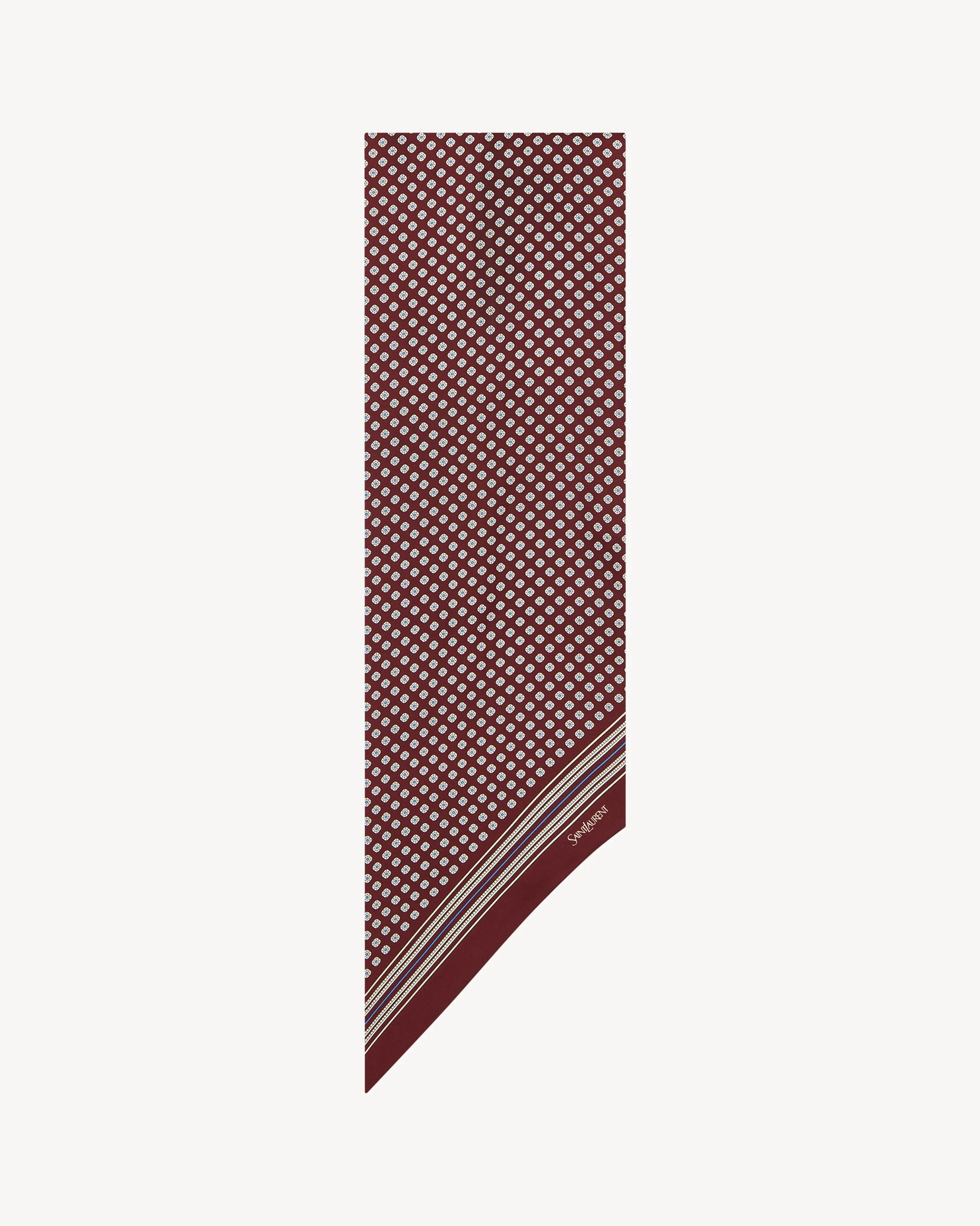 LAVALLIÈRE SCARF IN SILK TWILL - 1