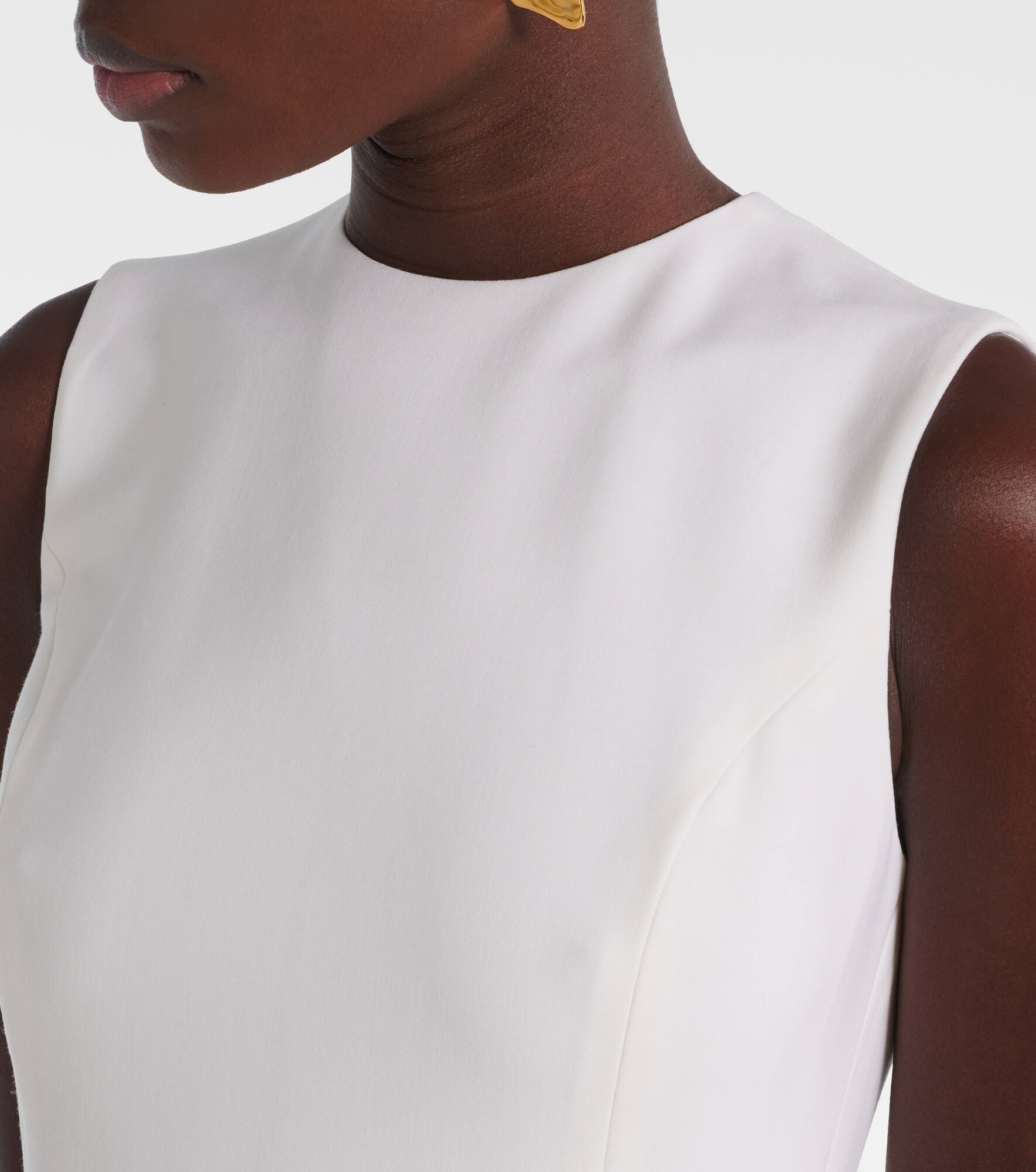 Embellished wool-blend cocktail dress - 4