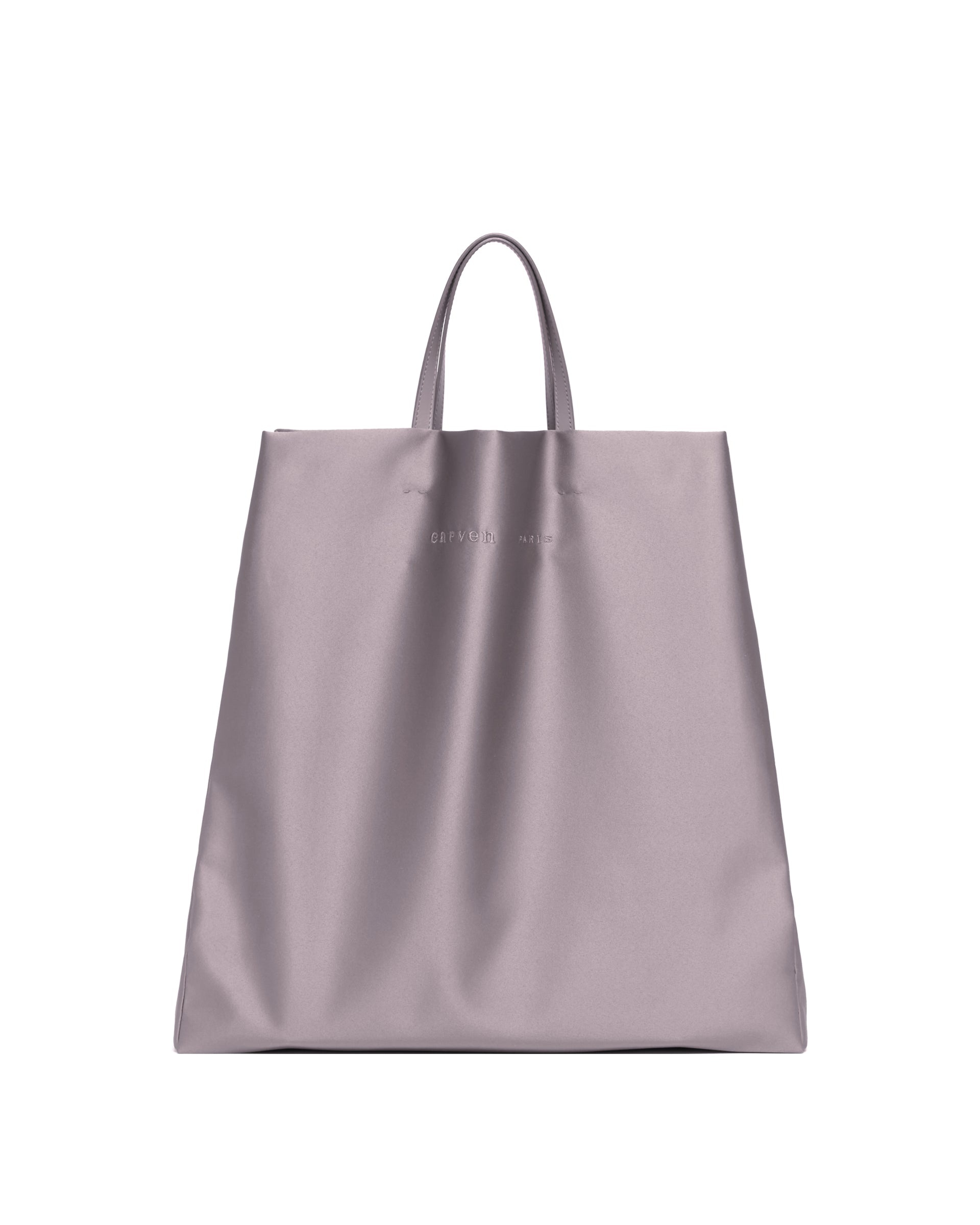Silver Satin Jeanne Tote Bag - 1
