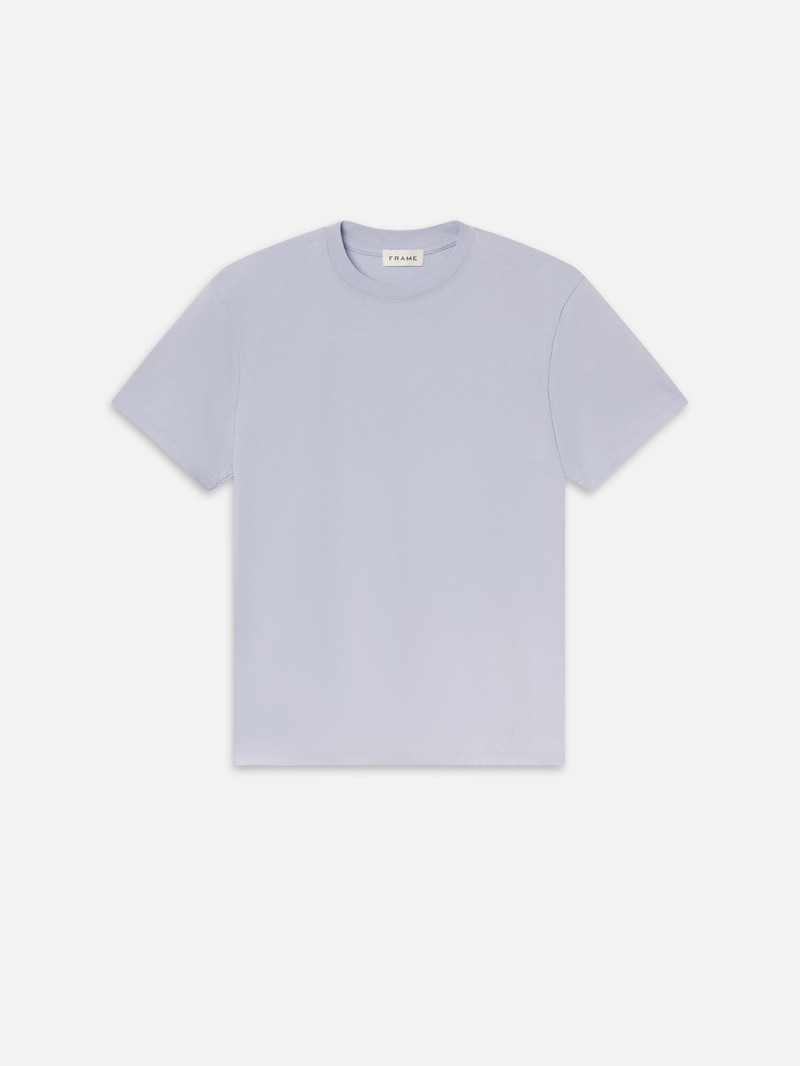 Frame Logo Tee in Baby Blue - 1
