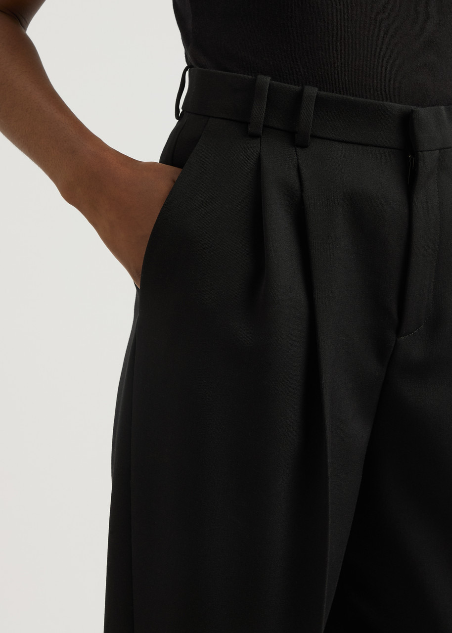 Saint Laurent Wide-leg Wool Trousers - 5