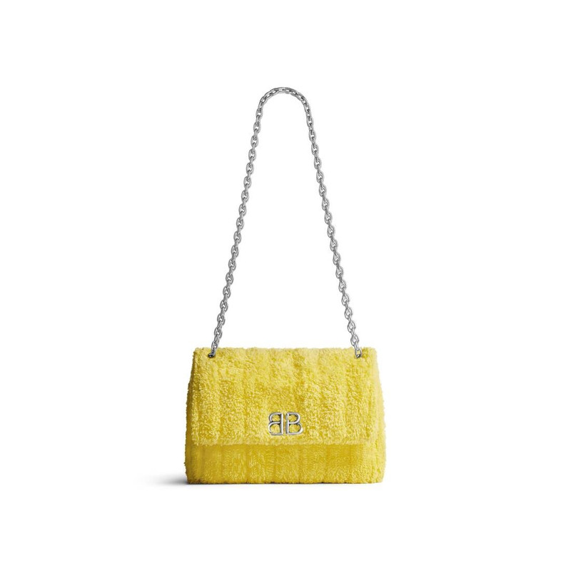 Women's Monaco Mini Bag Quilted Towel Fabric  in Yellow 1