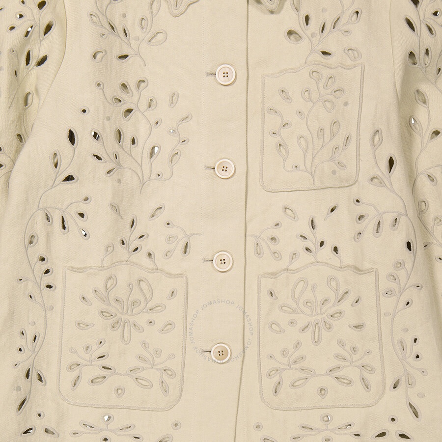 Chloe Ladies Embroidered Overshirt Jacket - 2