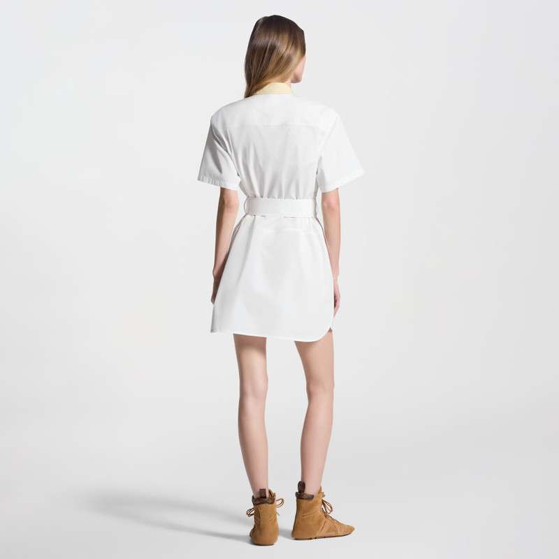 Bib Insert Belted Dress 5