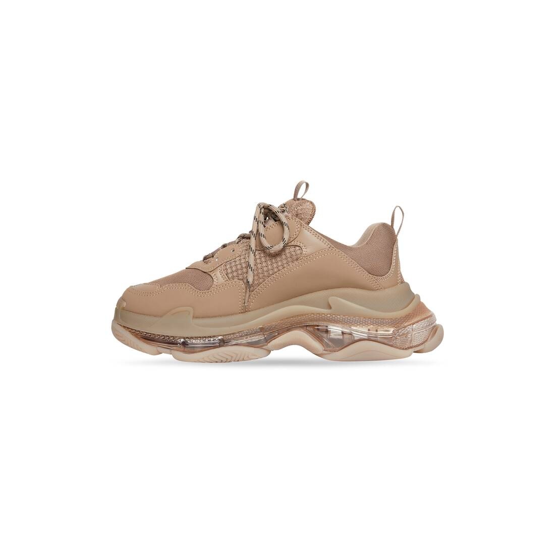 Men's Triple S Clear Sole Sneaker in Brown - 4