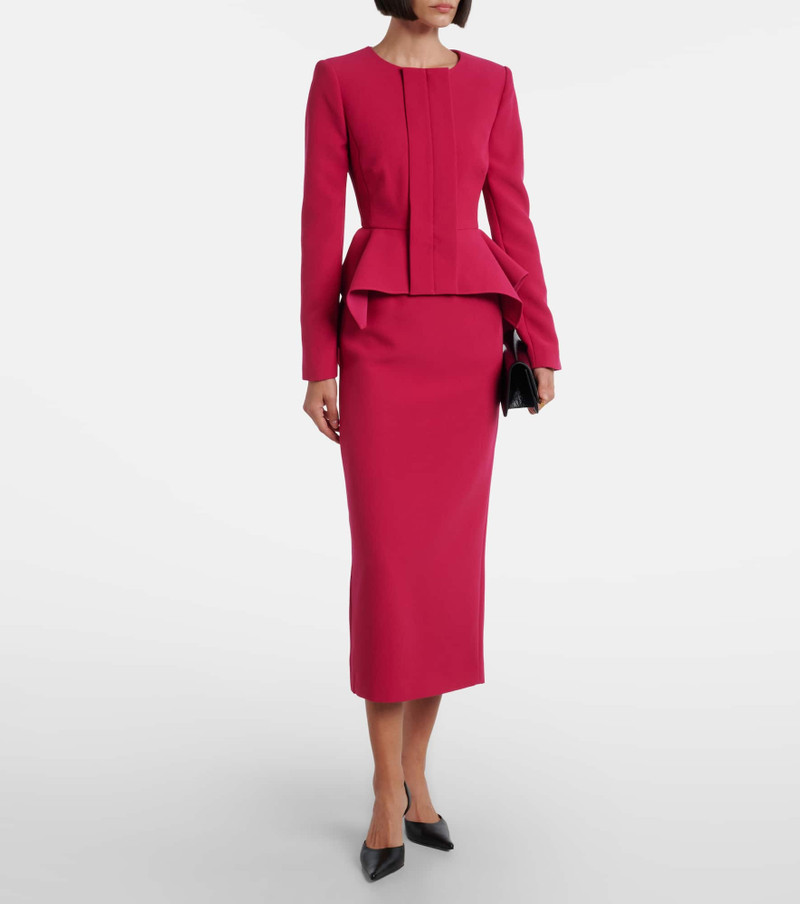 ROLAND MOURET High-rise cady pencil skirt outlook