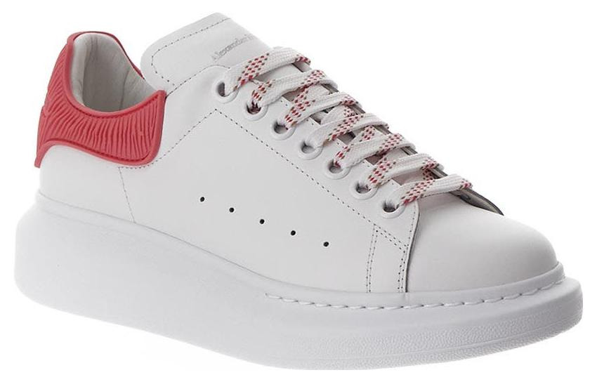 (WMNS) Alexander McQueen Oversized Shoes 'Cream White Red' 718157WICGK9387 - 3