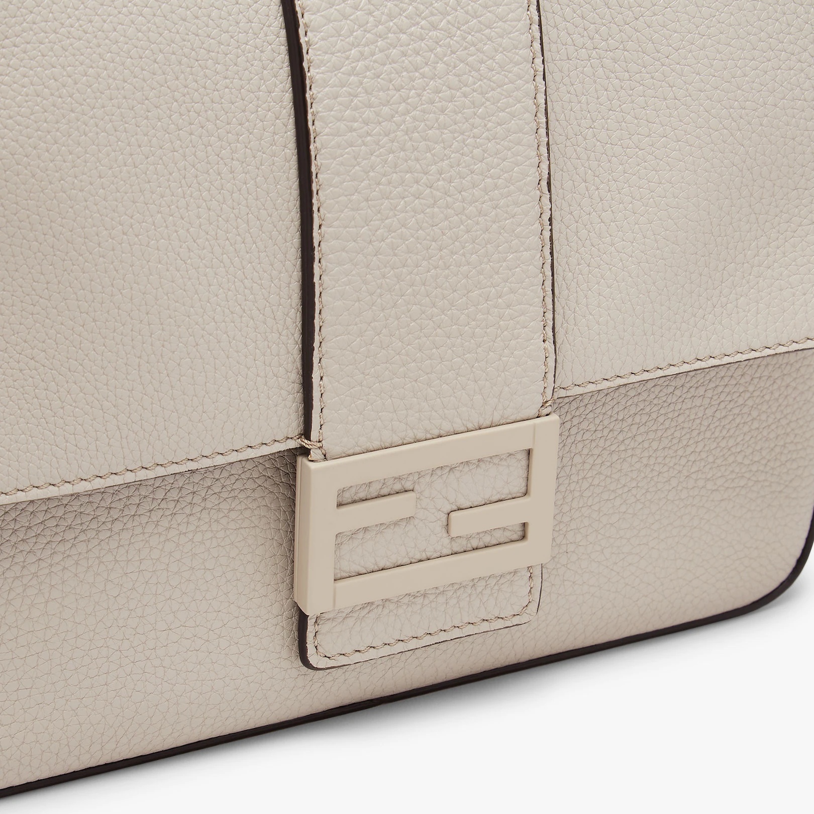 Light gray leather bag - 5