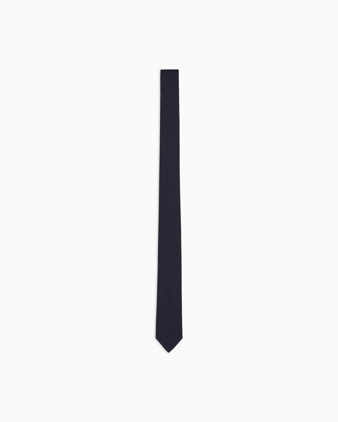 Pure silk tie with jacquard monogram - 1