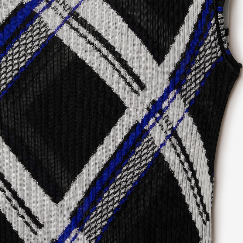 Check Silk Vest 6