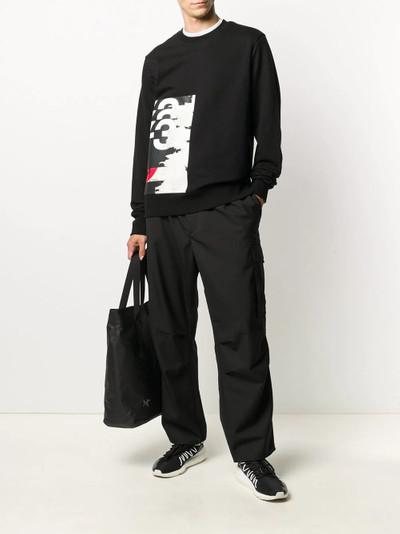 Y-3 logo print sweatshirt outlook