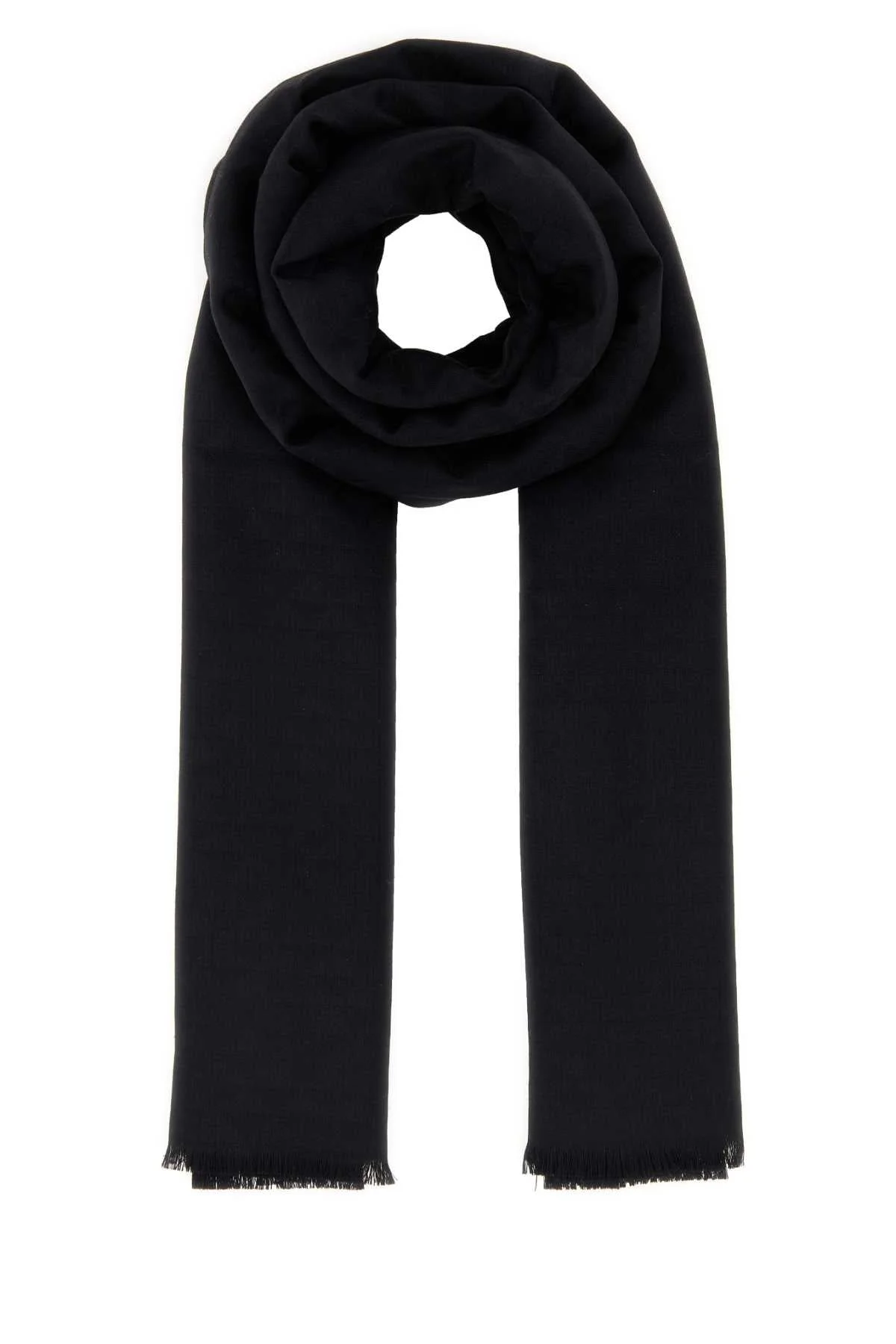 Prada Men Black Jacquard Scarf - 1