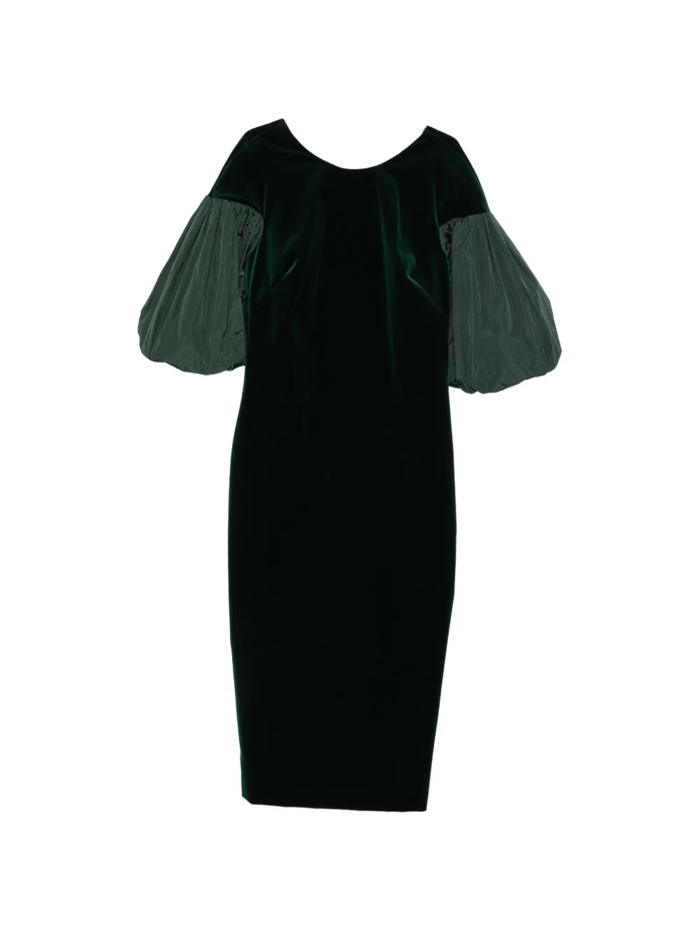 Etropico velvet puff-sleeve dress - 1