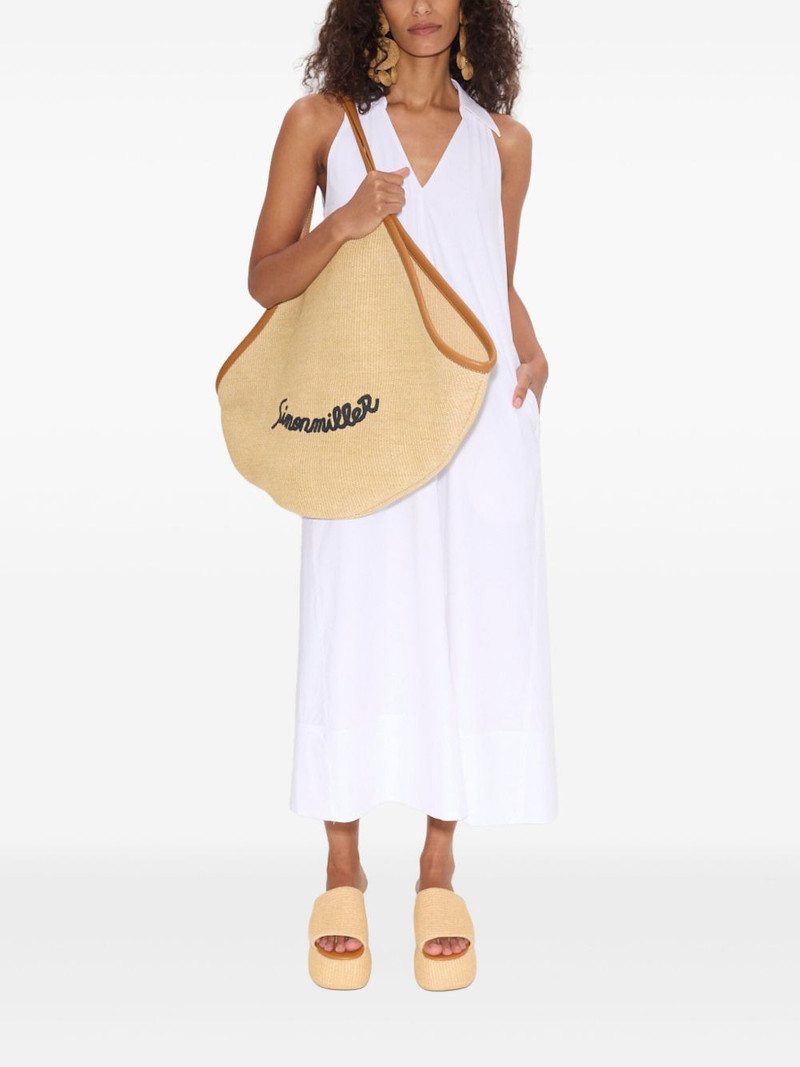 SIMONMILLER Nava poplin midi dress outlook