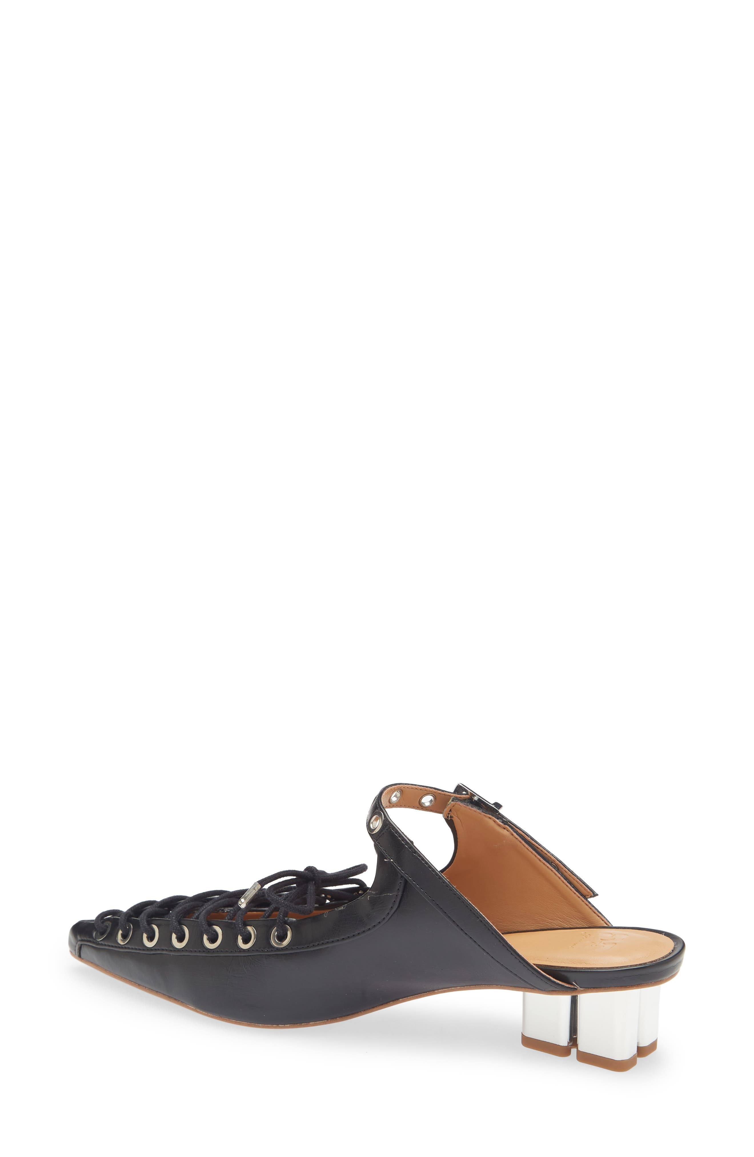 Ganni Eyelets Lace-Up Mule in Black at Nordstrom - 2