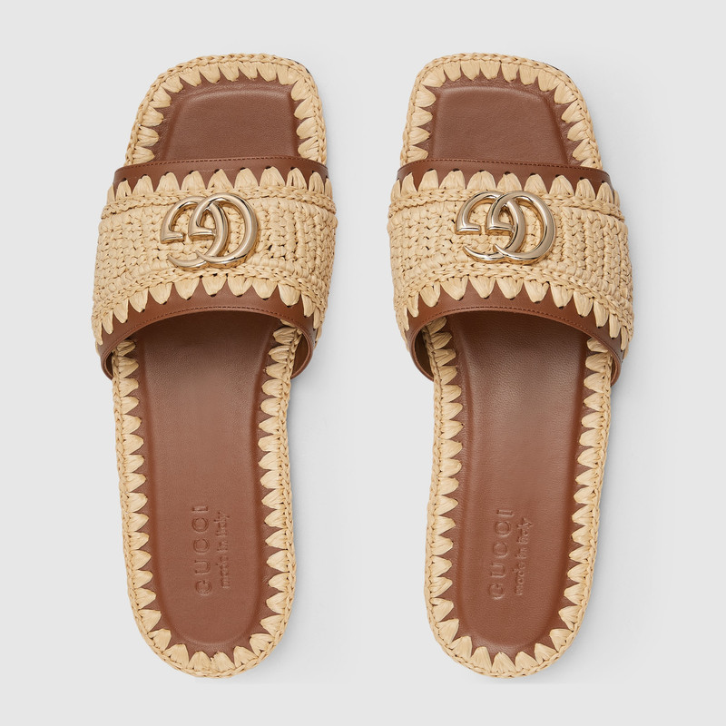 Women's slide sandal with Double G 6