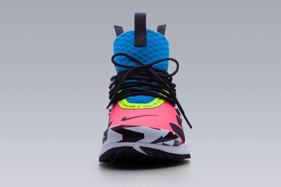 APM2-600 Nike® Air Presto Mid / Acronym® Racer Pink/Photo Blue/Black - 7