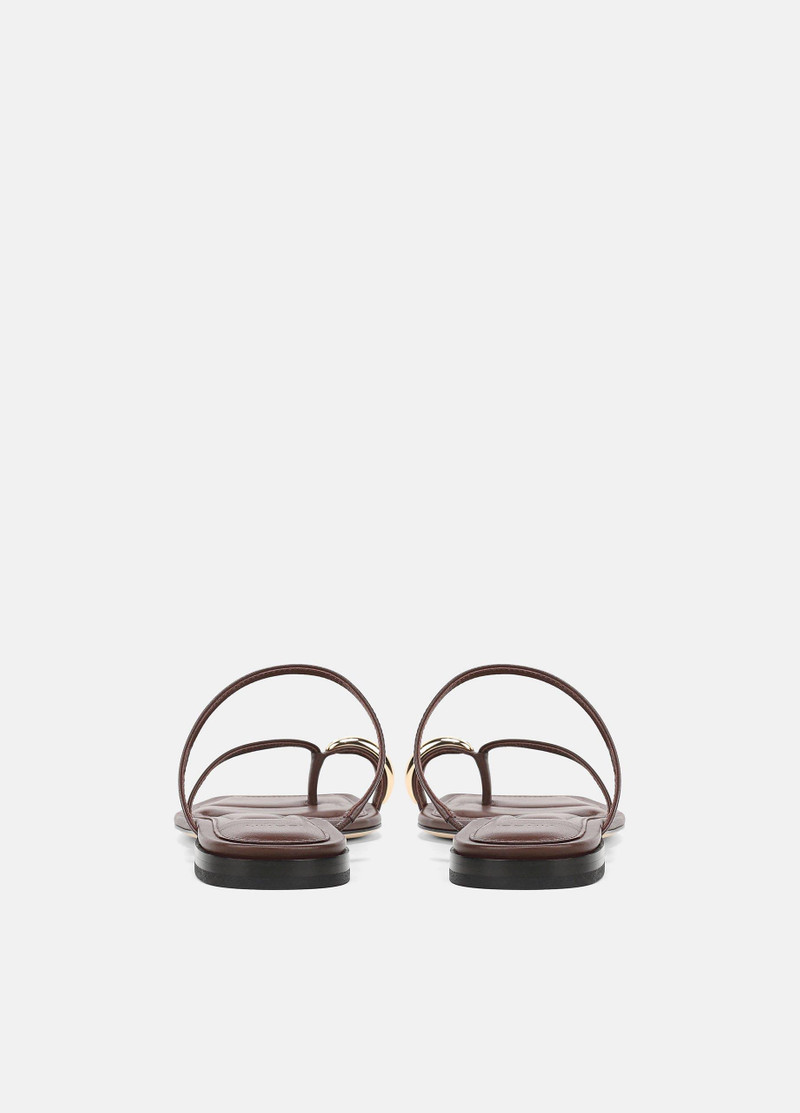 Vince Polli Leather Toe-Ring Sandal outlook