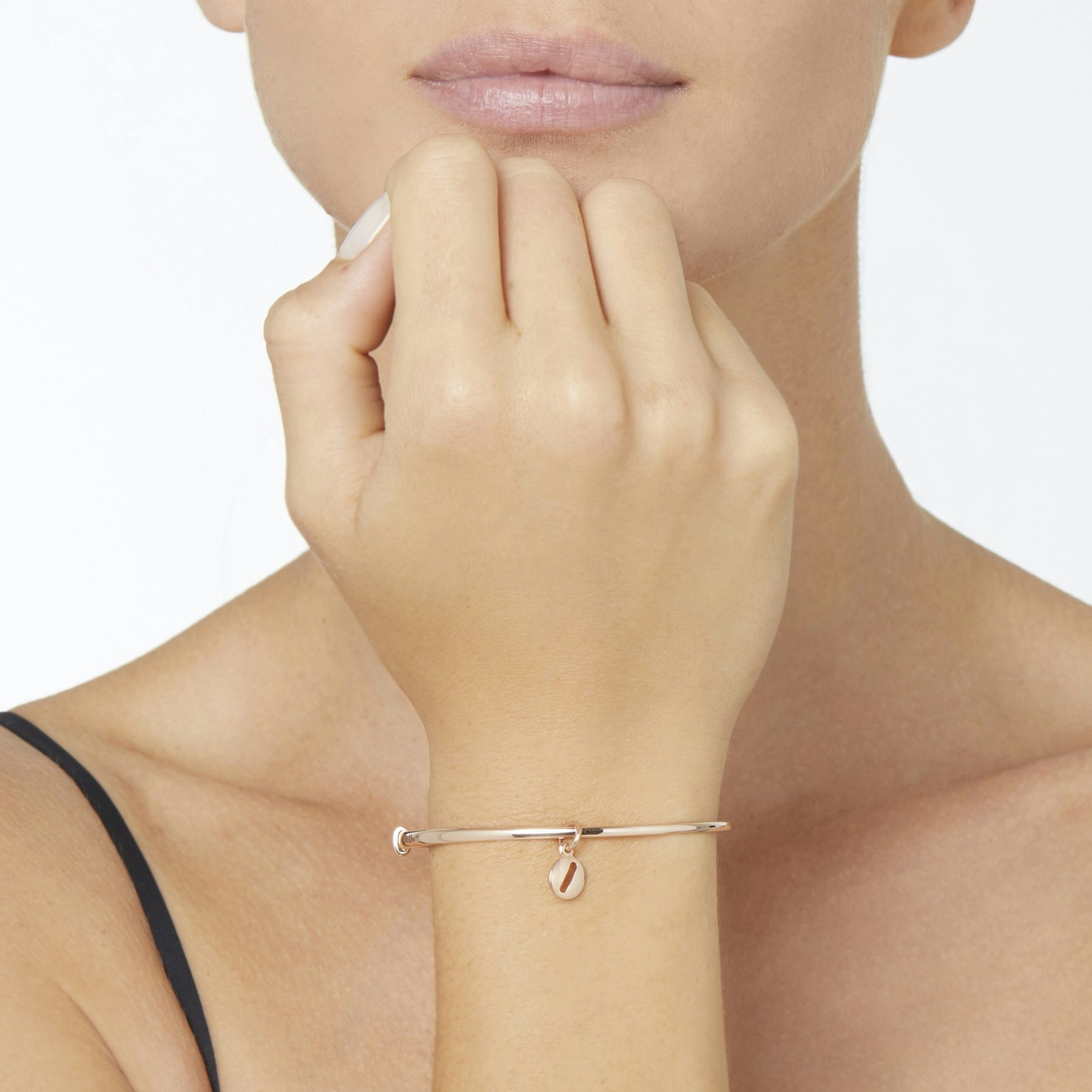 ROSE GOLD LETTER O CHARM - 3