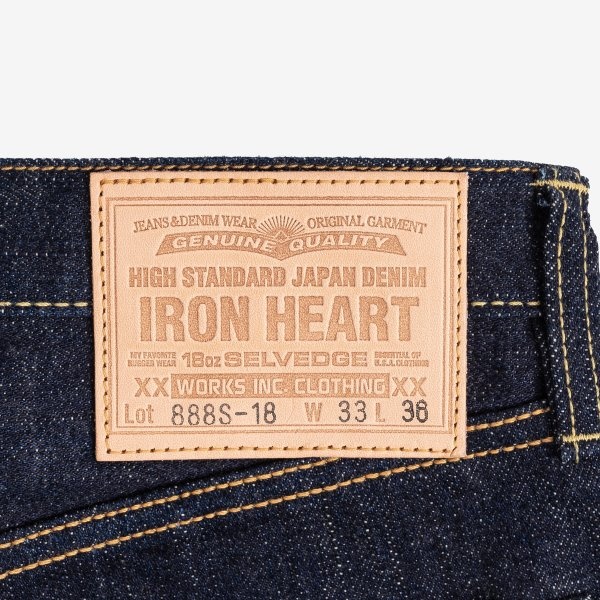 IH-888S-18 18oz Vintage Selvedge Denim Relaxed Taper Indigo - 6
