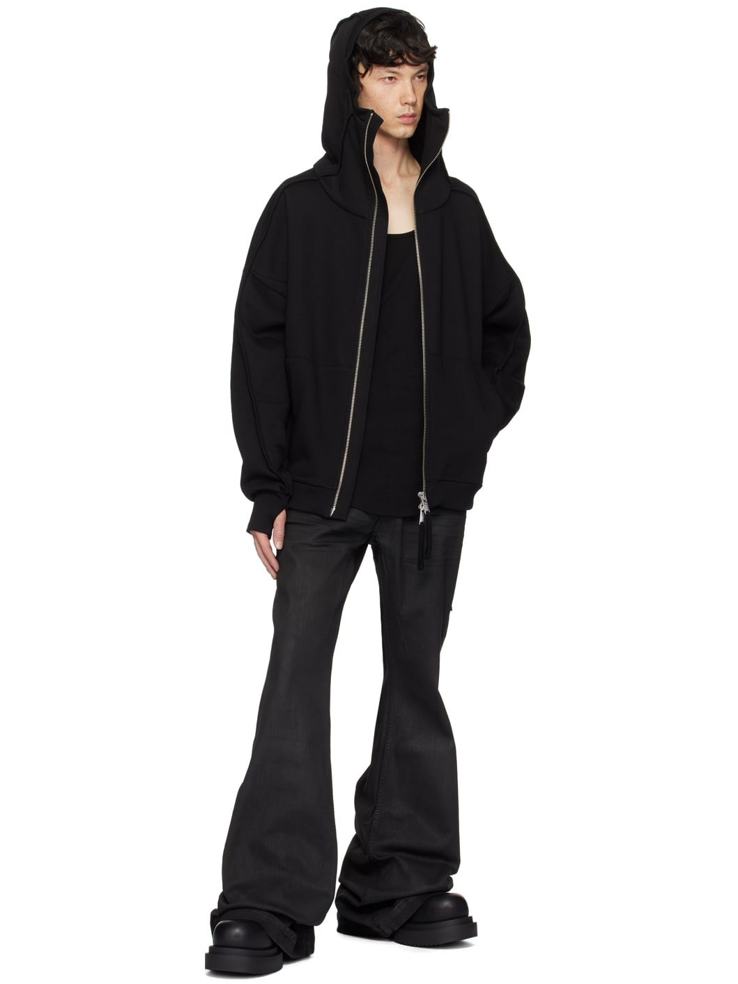 【関税込み】thom/krom ブラック M SJ 645 フーディ thom/krom Black M SJ 645 Hoodie | REVERSIBLE