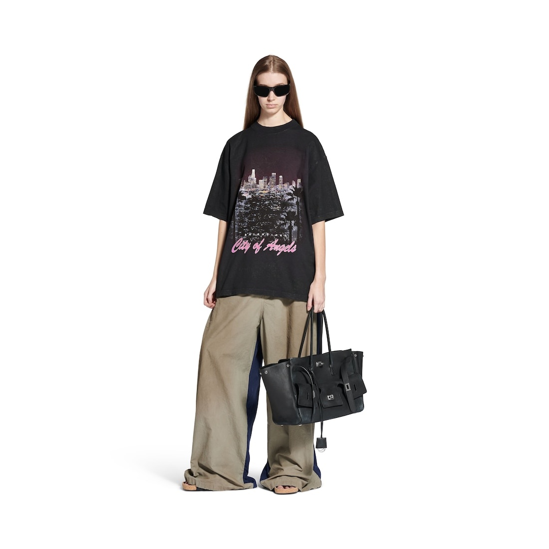 City Of Angels T-shirt Medium Fit in Black Faded - 4