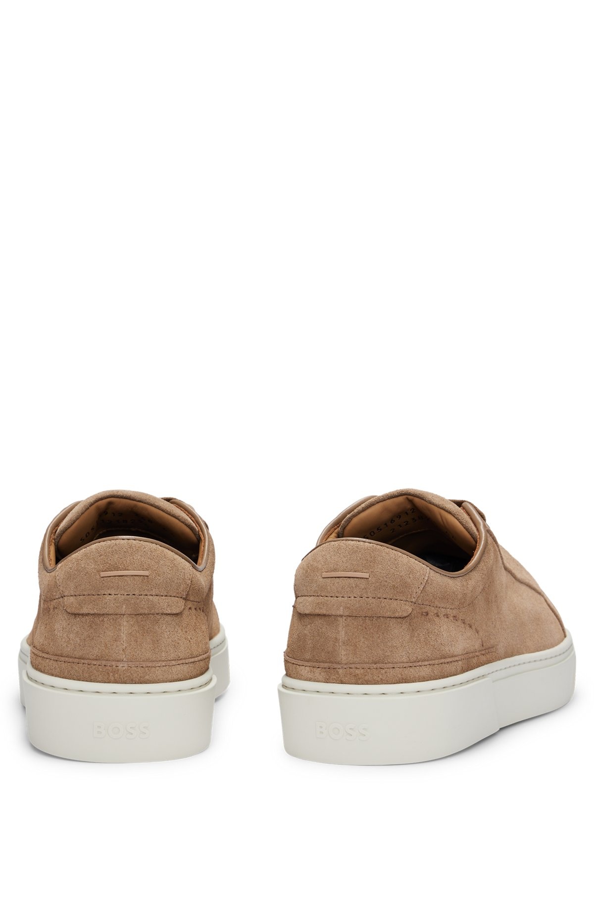 GARY SUEDE LOW-TOP TRAINERS WITH BRANDED LACE LOOP - 5