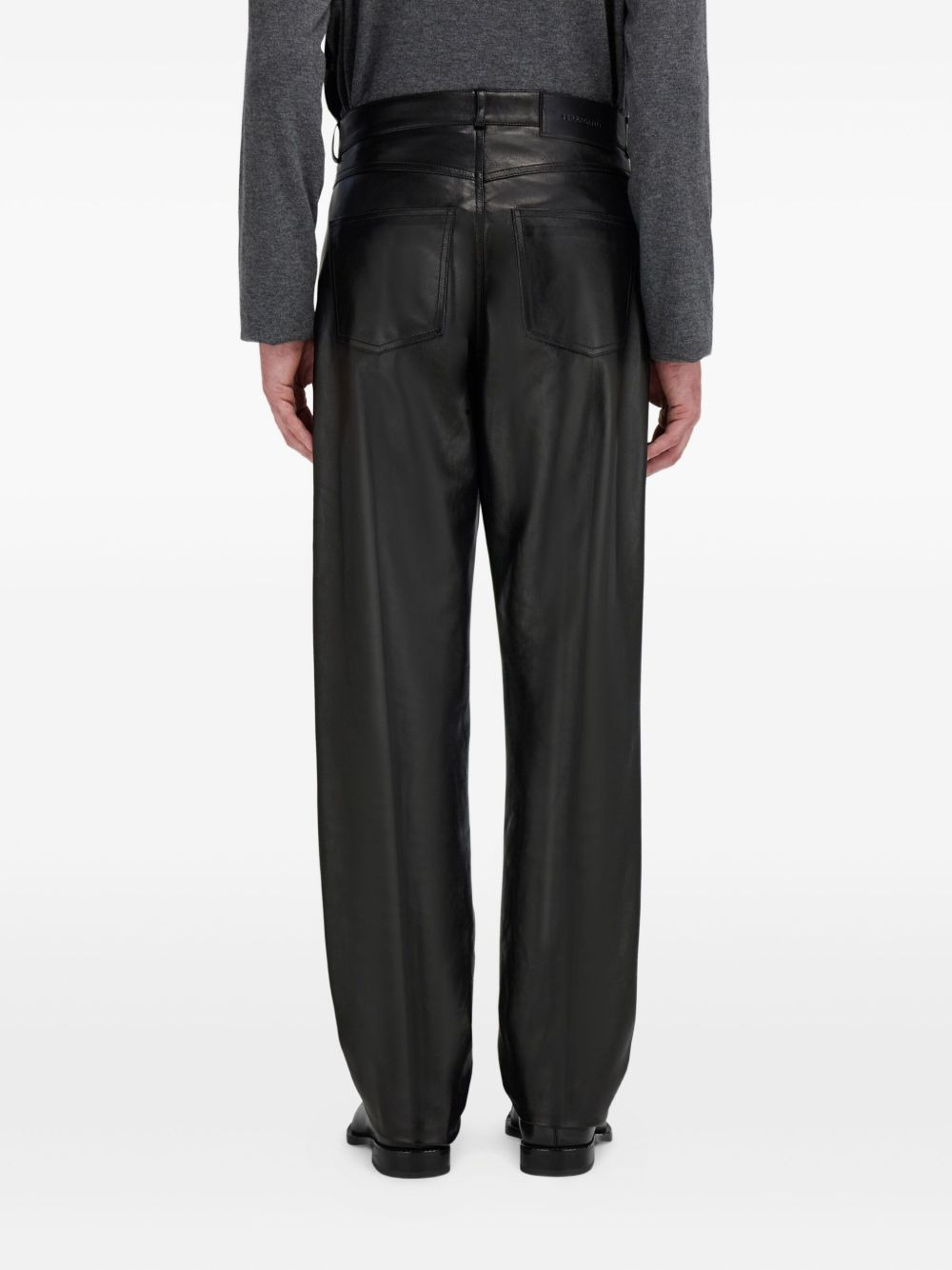 five-pocket nappa trousers - 3