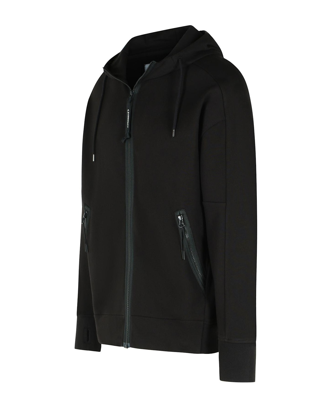 Black Cotton Sweatshirt - 2