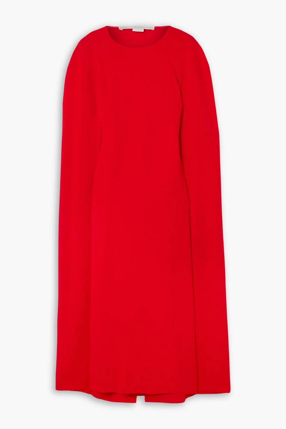 Cape-effect crepe midi dress - 1