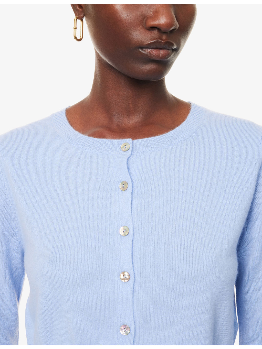 Janie Cropped Cashmere Cardigan - 5
