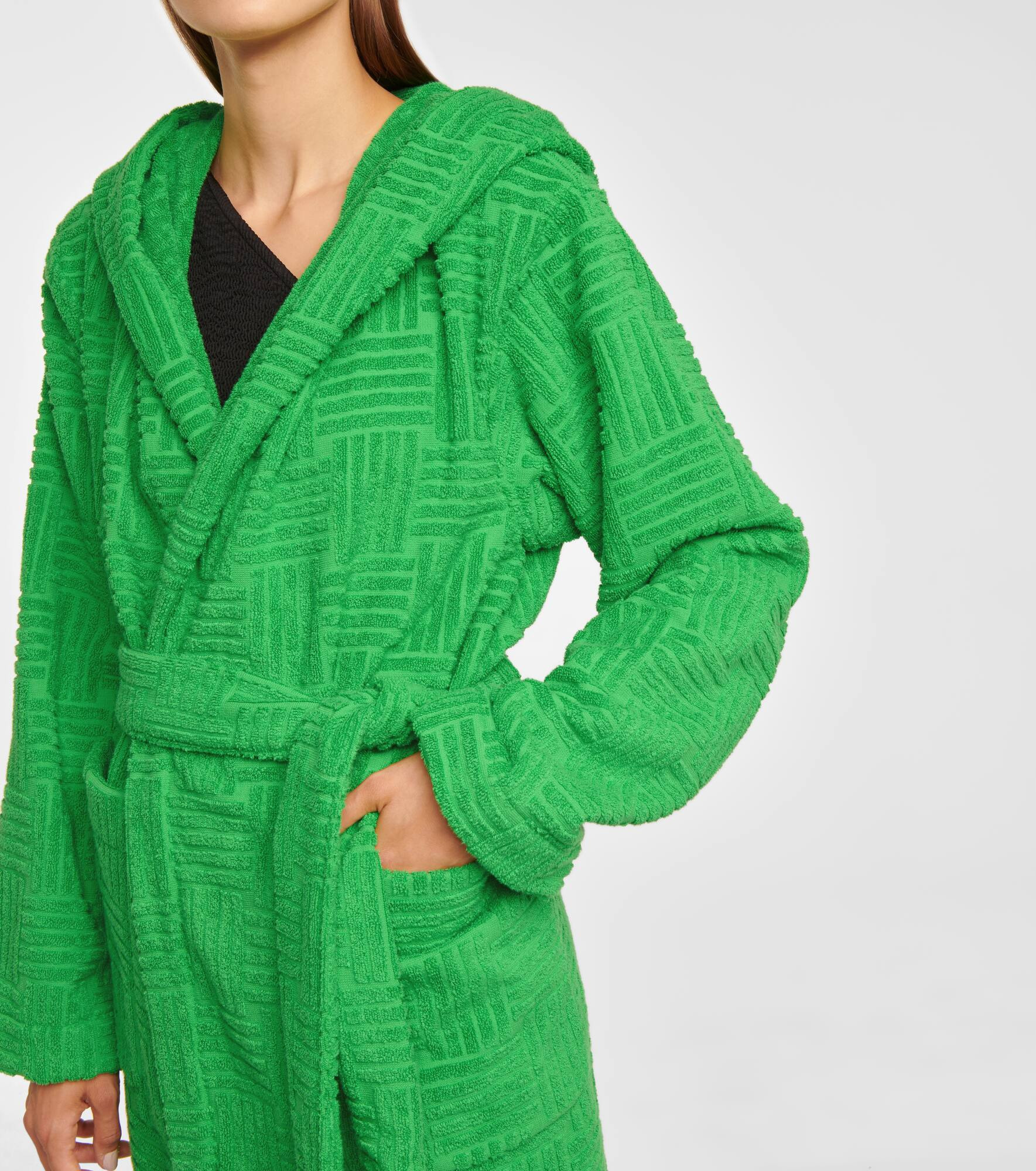Cotton terry bathrobe - 4
