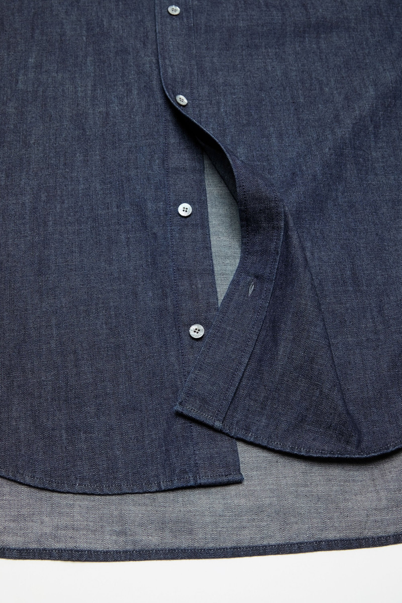 Denim button-up - Mid blue 5