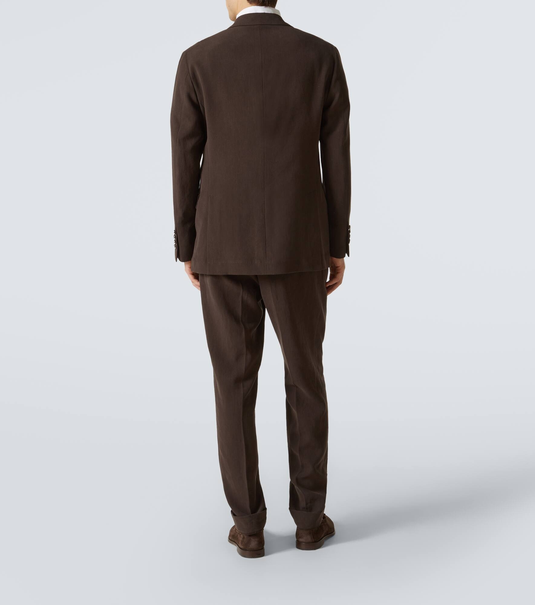 Double-breasted linen suit - 3