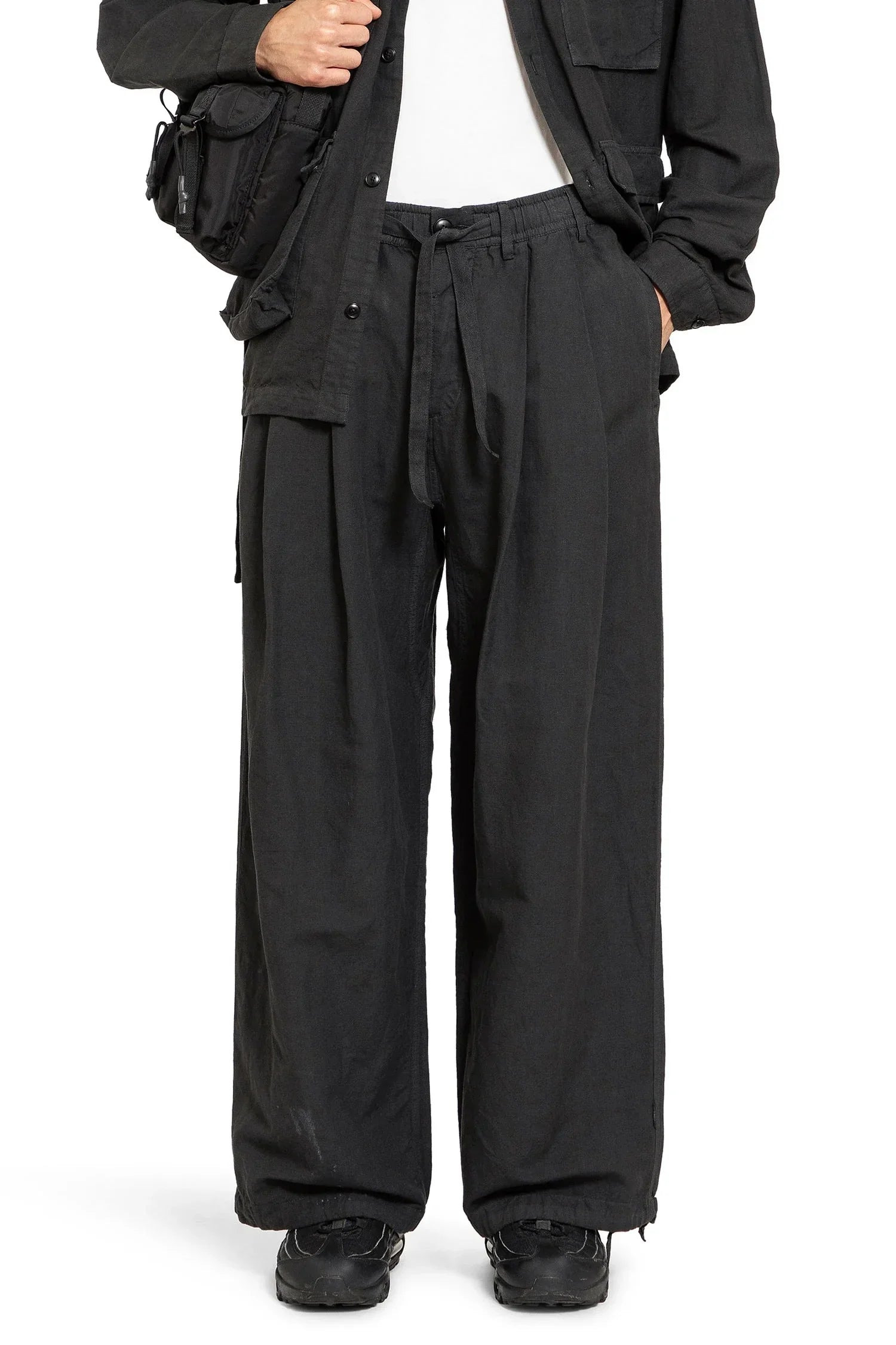 Hemp-Pleated-Track-Pants - 4