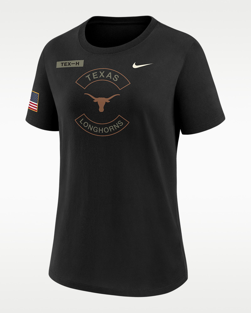 Texas Military Appreciation Women's Nike Dri-FIT College T-Shirt 1