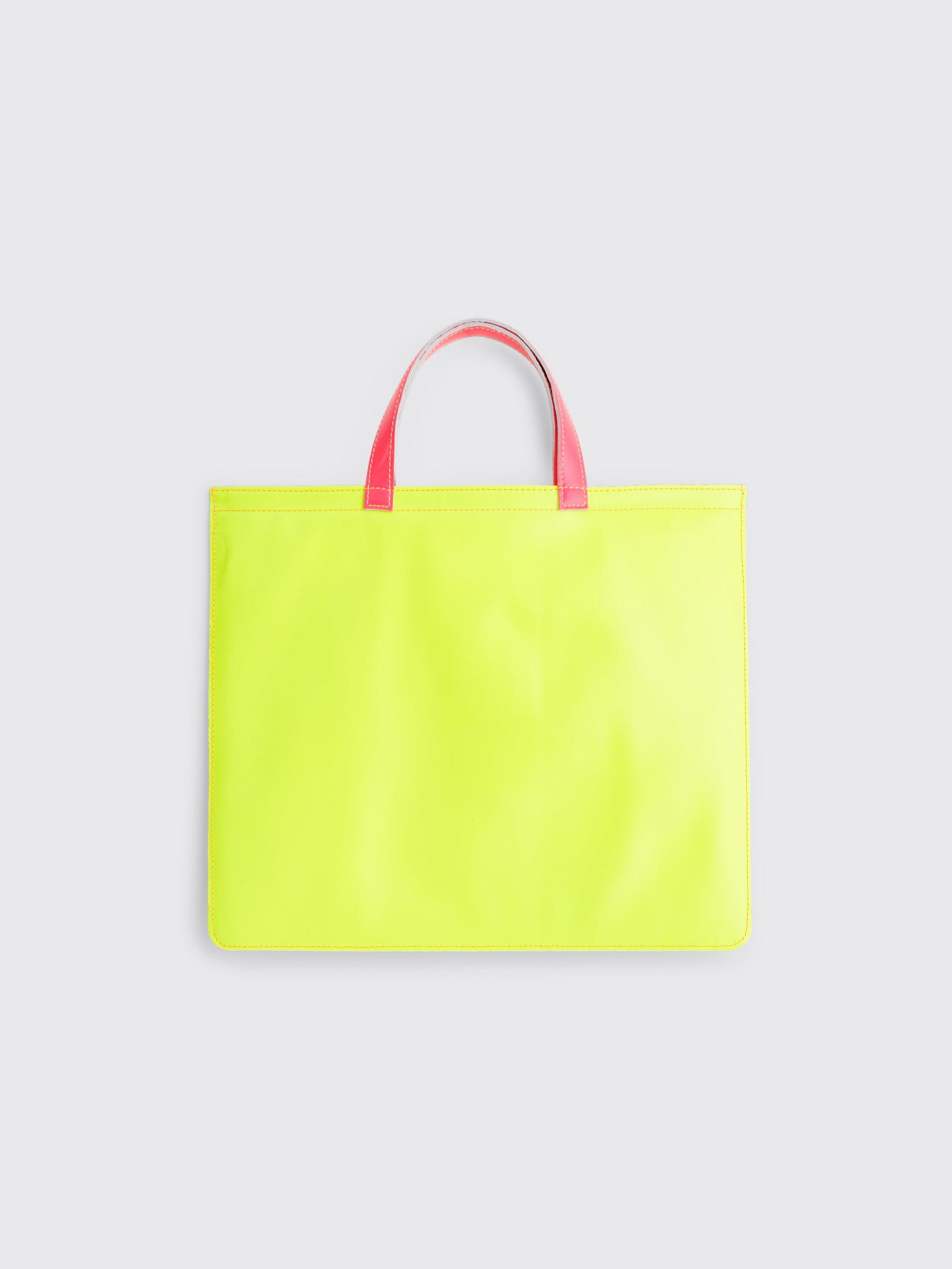 COMME DES GARÇONS WALLET SUPER FLUO LEATHER BAG YELLOW / ORANGE - 2