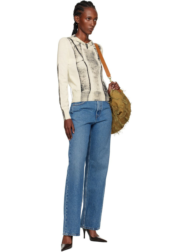 MM6 Maison Margiela Blue Wide-Leg Jeans outlook