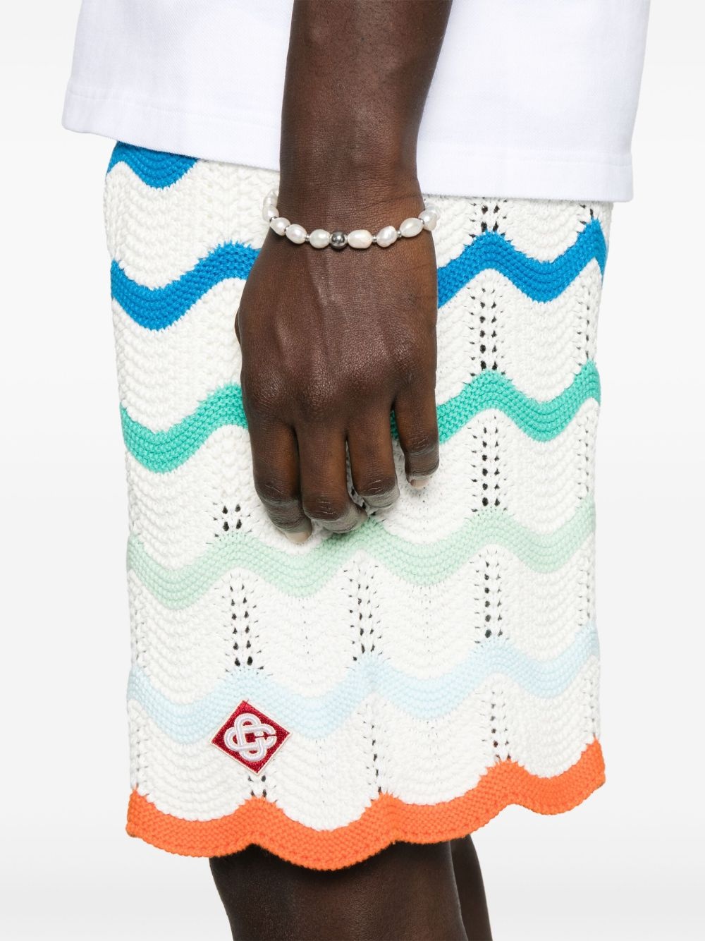 Gradient Wave crochet shorts - 5
