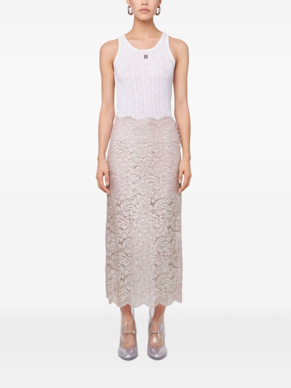lace maxi skirt - 2
