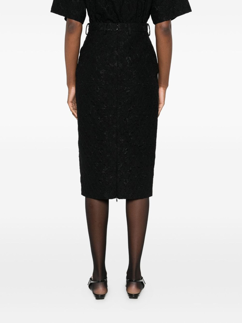 floral-motif pencil skirt 4