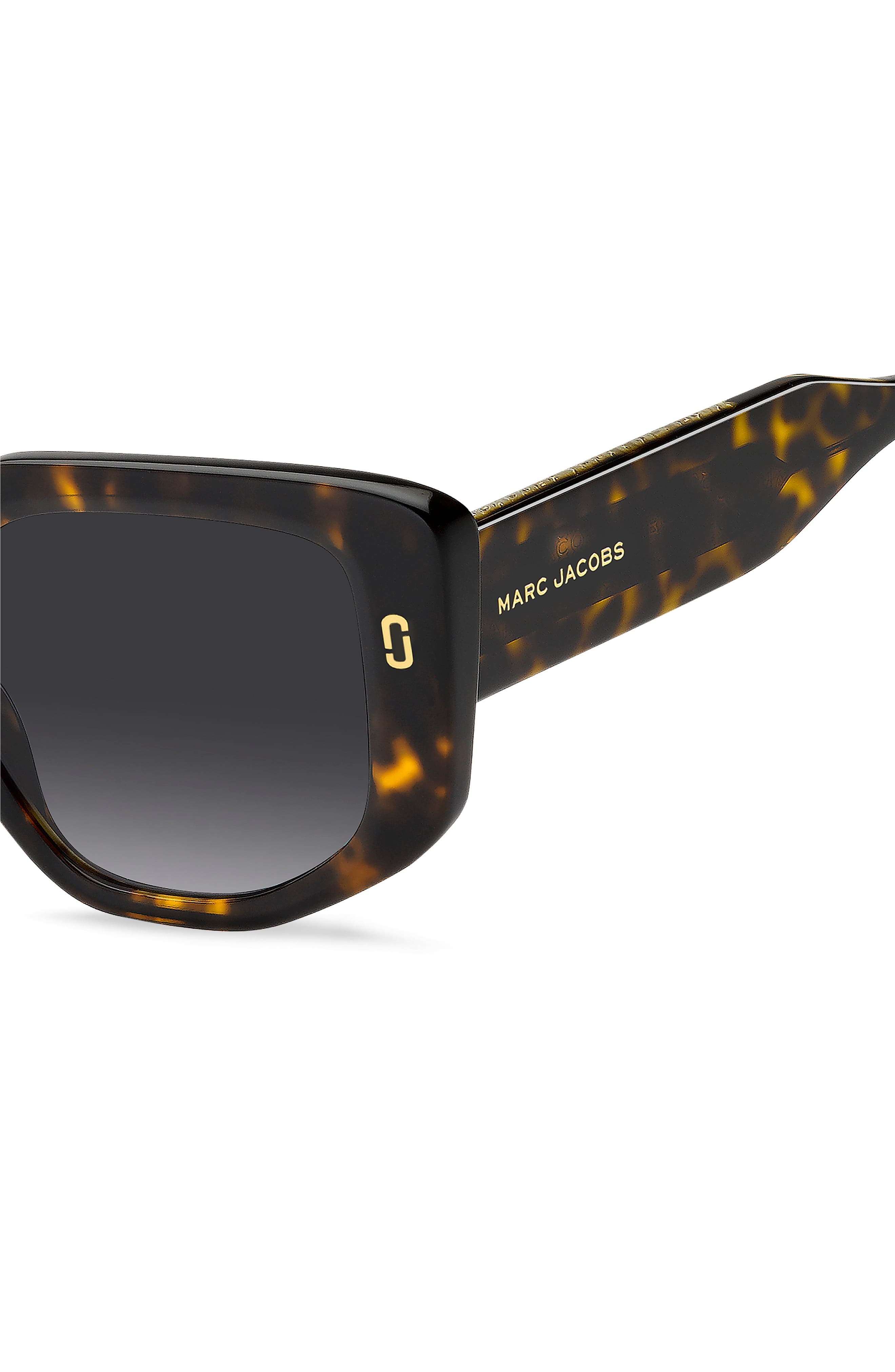 Marc Jacobs 52mm Gradient Square Sunglasses in Havana/Dark Grey Sf at Nordstrom - 4