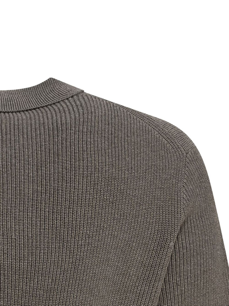 ribbed cotton-linen blend polo shirt 3
