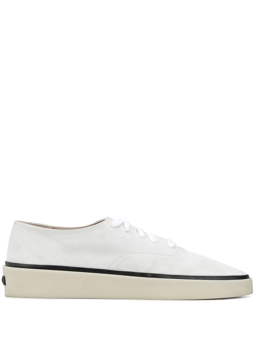 FEAROFGODZEGNA low-top suede sneakers - 1