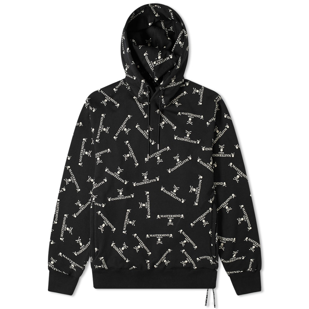 MASTERMIND WORLD All Over Print Hoody - 1