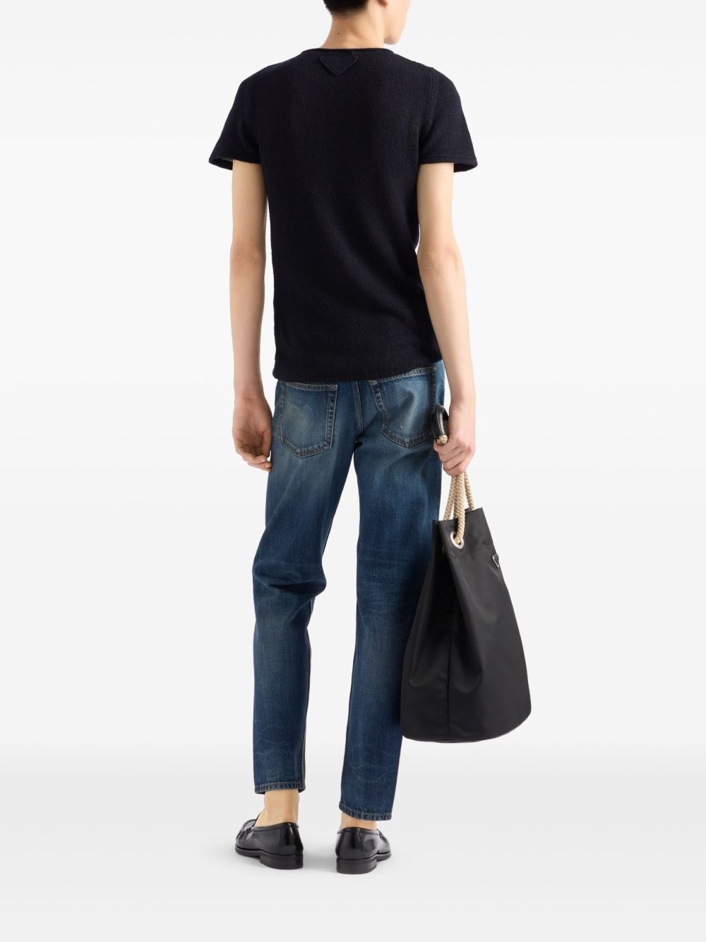 knitted cashmere T-shirt - 3
